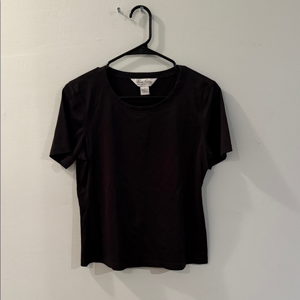 Talbots Black Short Sleeve Tee